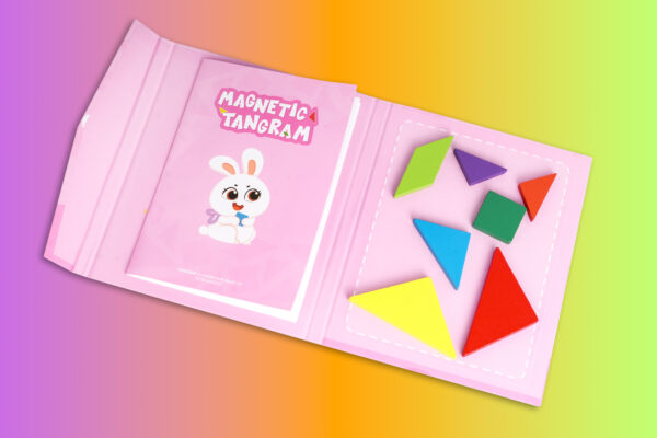 Magnetic Tangram – pink - Image 4