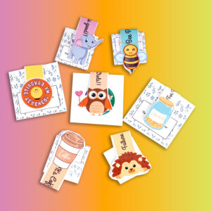 Magnetic bookmarks with Quotes