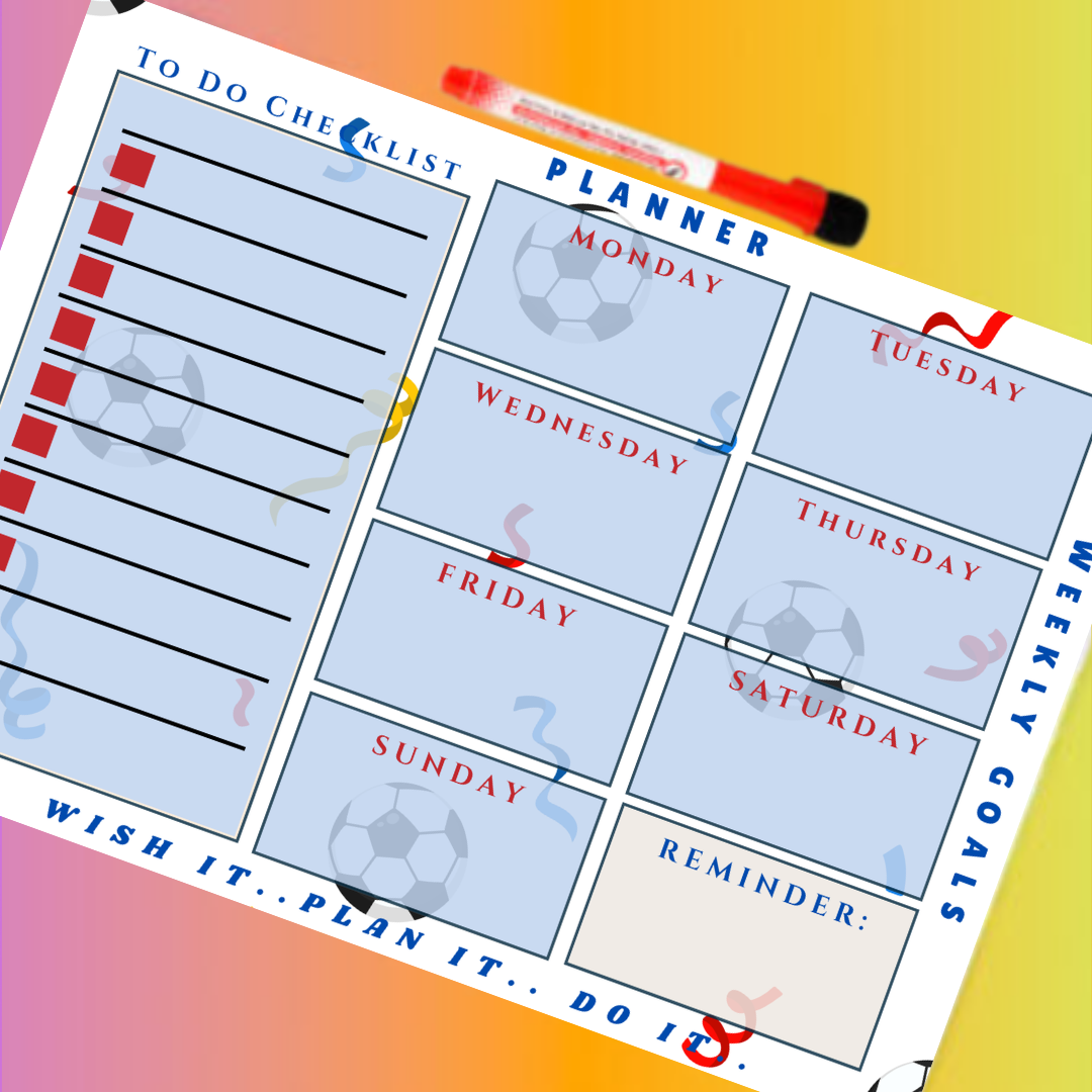Magnetic Goal Planner- Football
